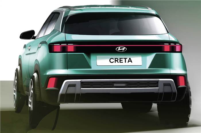 2024 Hyundai Creta facelift rear sketch
